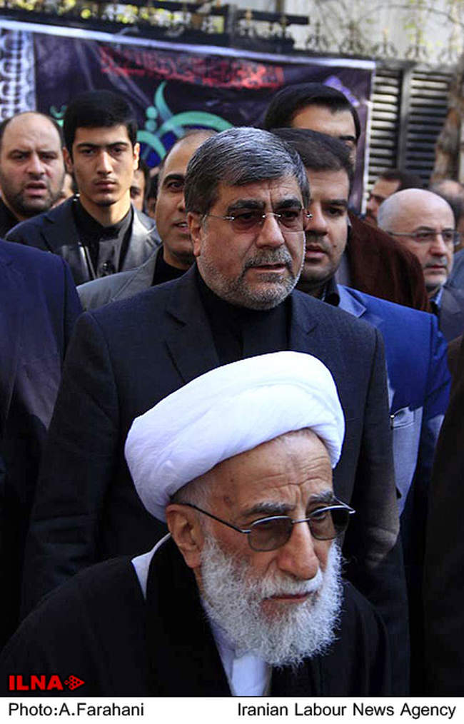 مراسم تشییع همسر آیت الله جنتی در تهران 