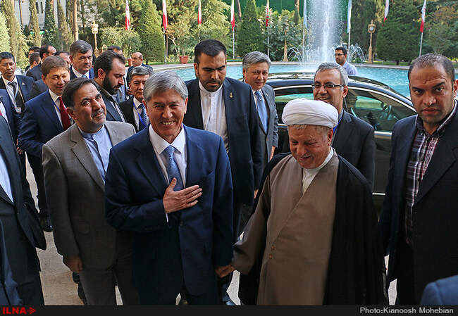 دیدار آیت الله هاشمی رفسنجانی با رئیس جمهور قرقیزستان