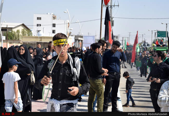 عزاداری تاسوعای حسینی در لامرد فارس