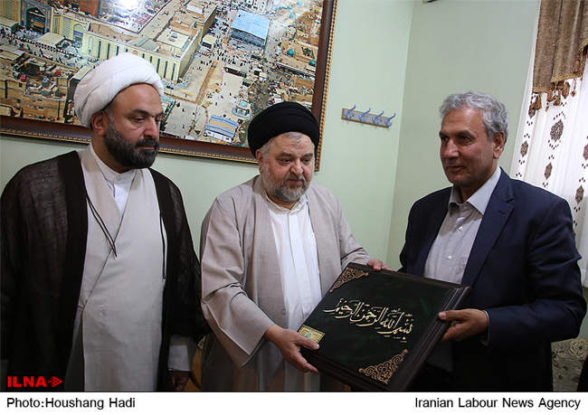 دیدار وزیر تعاون، کار و رفاه اجتماعی با مراجع تقلید استان قم-1