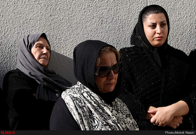 مراسم تشییع پیکر هادی مشکات