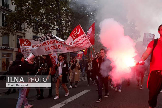 ادامه اعتراضات در فرانسه به گرانی و تورم 