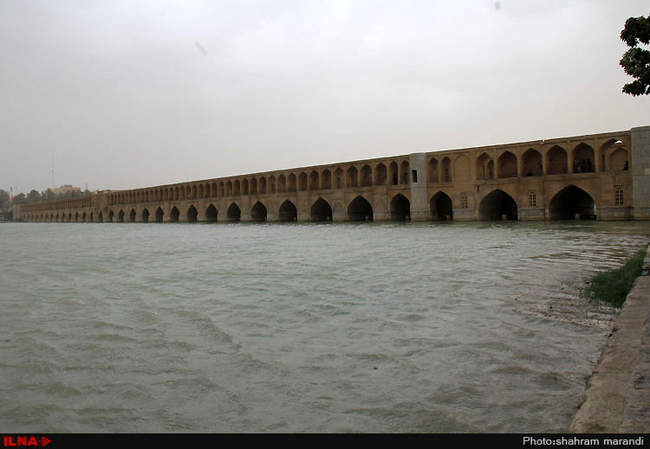 بارندگی شدید در اصفهان