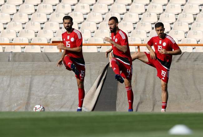 گزارش تصویری تمرین تیم ملی فوتبال ایران پیش از بازی با سوریه