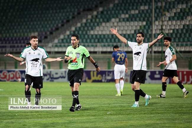 تساوی تیم فوتبال ذوب آهن اصفهان مقابل ملوان انزلی