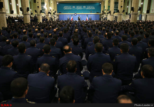 دیدار فرماندهان و کارکنان نیروی هوایی ارتش با رهبر انقلاب اسلامی