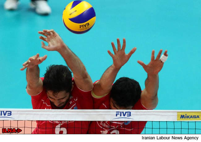 برتری تیم ملی والیبال ایران مقابل روسیه