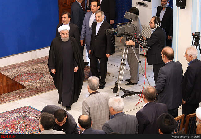 دیدار معاونین و مدیران ارشد بنیاد مسکن انقلاب با رئیس جمهور
