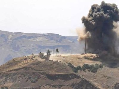 حمله موشکی به پایگاه ائتلاف سعودی در جنوب یمن