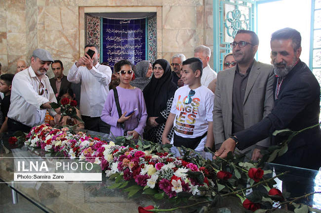 گلباران آرامگاه استاد سخن، سعدی شیرازی