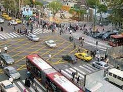 نمایی متفاوت از چهارراه ولیعصر +عکس