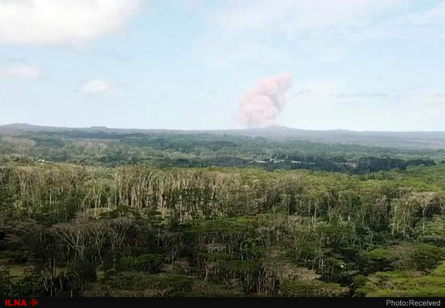 فوران آتش‌فشان کیلاویا در هاوایی