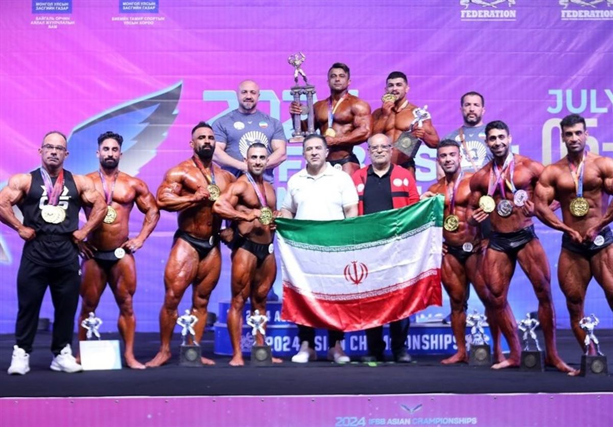 ۱۷ مدال برای ایران در روز نخست پرورش اندام قهرمانی آسیا
