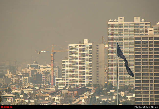آلودگی امروز هوای تهران