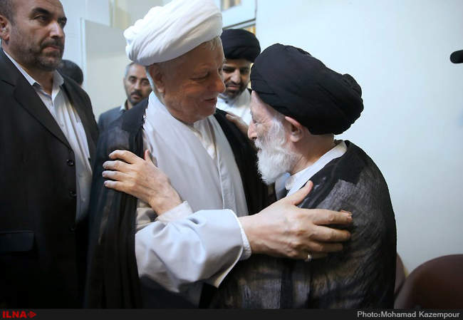 دیدار آیت الله هاشمی رفسنجانی و آیت الله شبیری زنجانی /مشهد