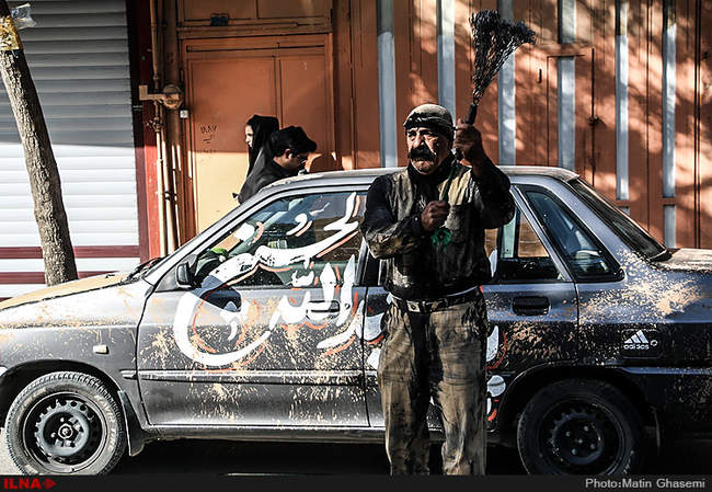 آیین گل مالی عاشورای حسینی در لرستان