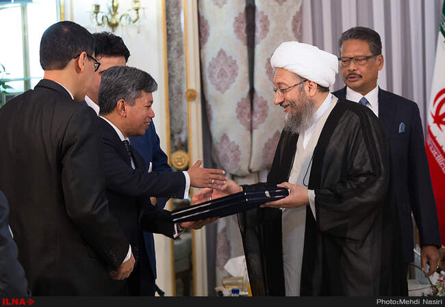 دیدار رئیس قوه قضائیه  با داتوسری افندی بن‌علی حاجی، دادستان کل کشور مالزی