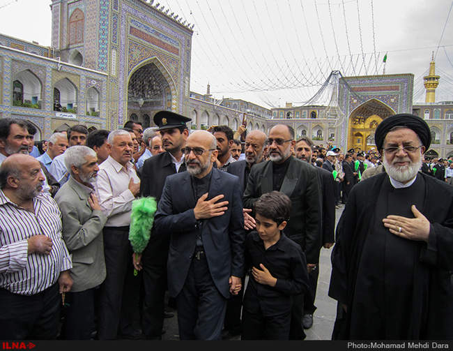 مراسم تشییع پیکر آیت الله خزعلی-مشهد