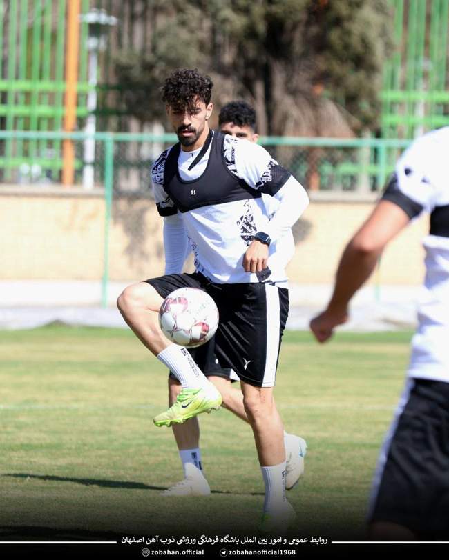 گزارش تصویری تمرین ذوب‌آهن اصفهان