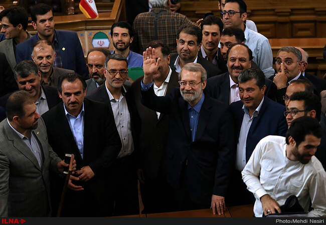 نشست خبری رئیس مجلس شورای اسلامی 