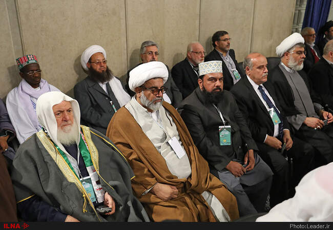 دیدار  شرکت‌کنندگان در اجلاس محبان اهل بیت(ع) ومسئله تکفیری‌ها با رهبر انقلاب 