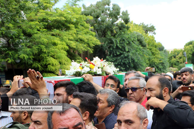 تشییع شهید مدافع امنیت در تبریز