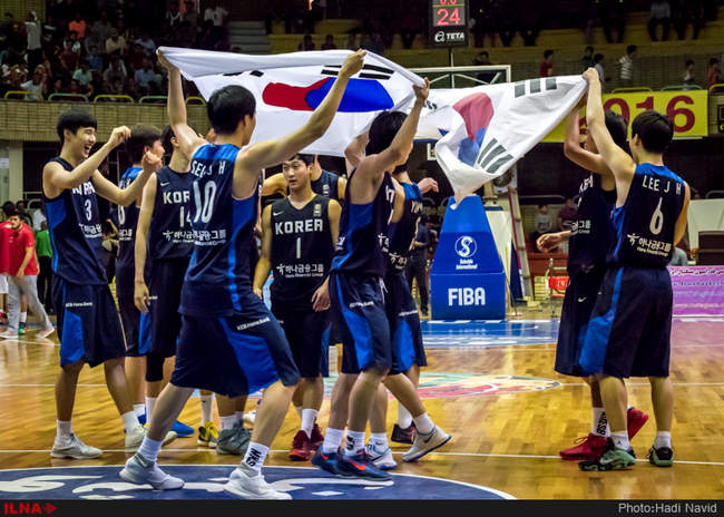 بیست و چهارمین دوره مسابقات بسکتبال قهرمانی جوانان آسیا: کره جنوبی - �