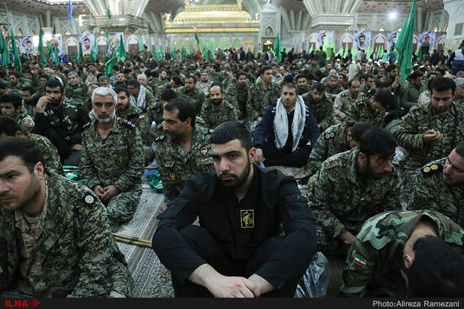 اجتماع بزرگ بسیجیان تهران در حرم امام خمینی (ره)
