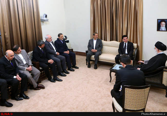 دیدار رئیس‌جمهوری ترکمنستان با رهبر انقلاب