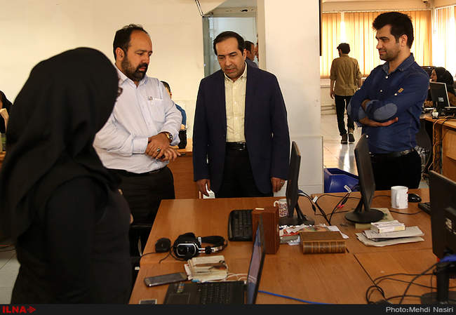 بازدید حسین انتظامی معاون امورمطبوعاتی و  اطلاع رسانی  وزارت ارشاد ا�