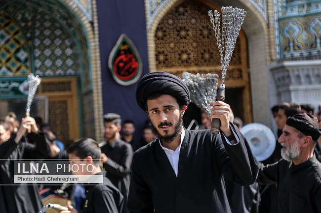 مراسم عزاداری روز اربعین حسینی در حرم حضرت معصومه (س)