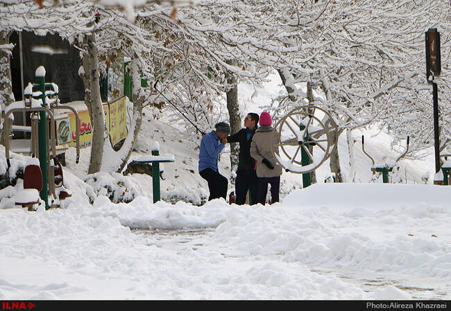 بارش برف پاییزی در تهران