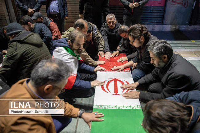 آیین وداع با پیکر شهدای ناوشکن «دنا» 