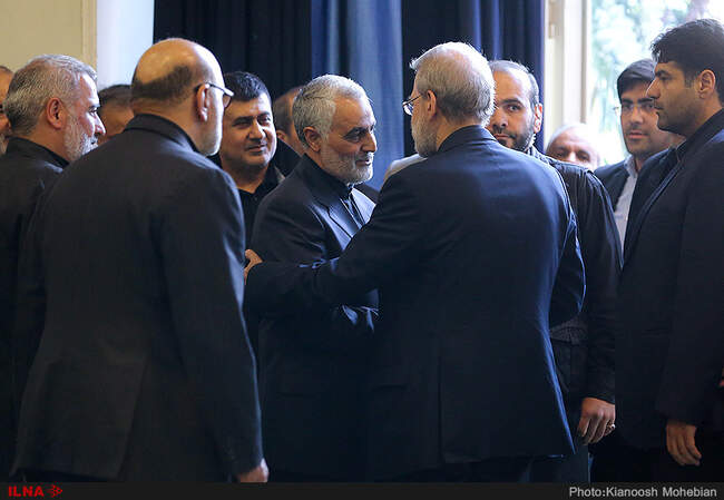 مراسم ترحیم پدر سردار سلیمانی