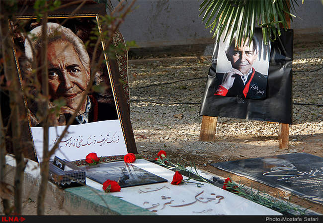 مراسم چهلم فرهنگ شریف در بهشت زهرا