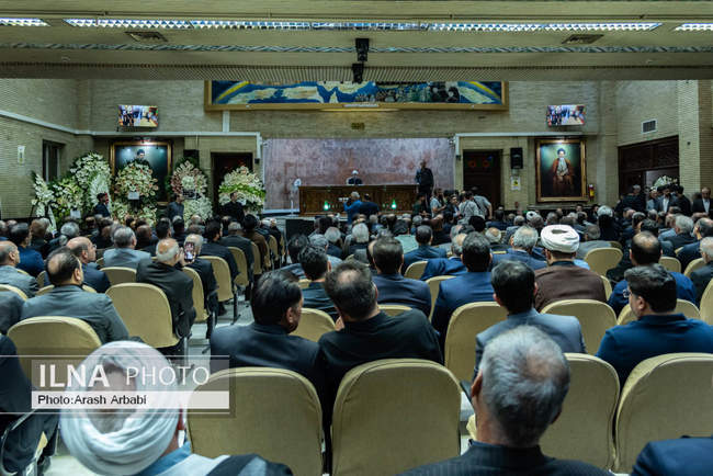 مراسم ترحیم مادر غلامعلی حداد عادل