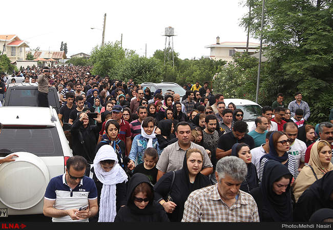  مراسم تشییع پیکر حبیب محبیان در رامسر/2