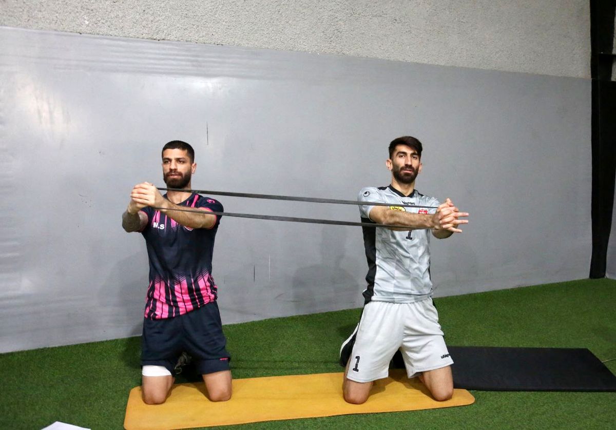 پیگیری تمرینات پرسپولیس در سالن بدنسازی