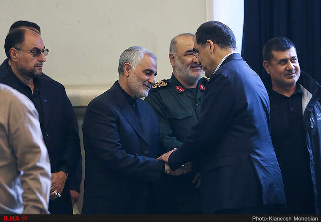 مراسم ترحیم پدر سردار سلیمانی