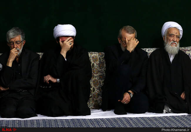 گزارش تصویری مراسم عزاداری شب عاشورا در حضور رهبر انقلاب 