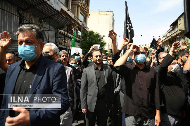 مراسم تشییع و تدفین شهدای گمنام در منطقه ۳ تهران