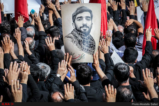 مراسم تشییع پیکر شهید حججی-2