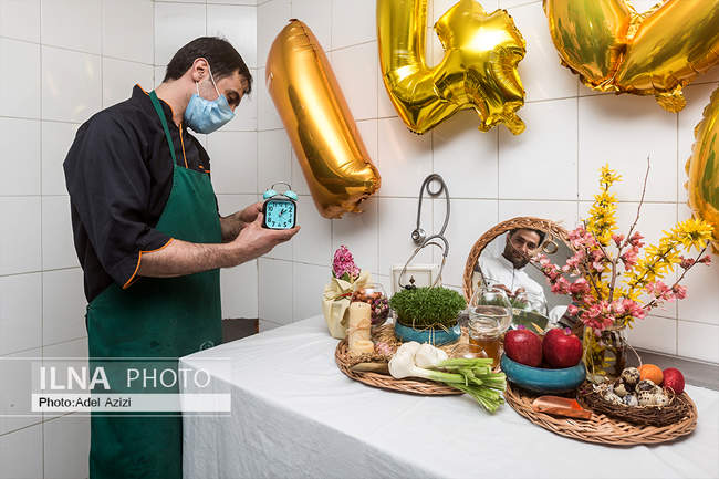  لحظه تحویل سال  ۱۴۰۰  بیمارستان امیرالمومنین (ع) اراک