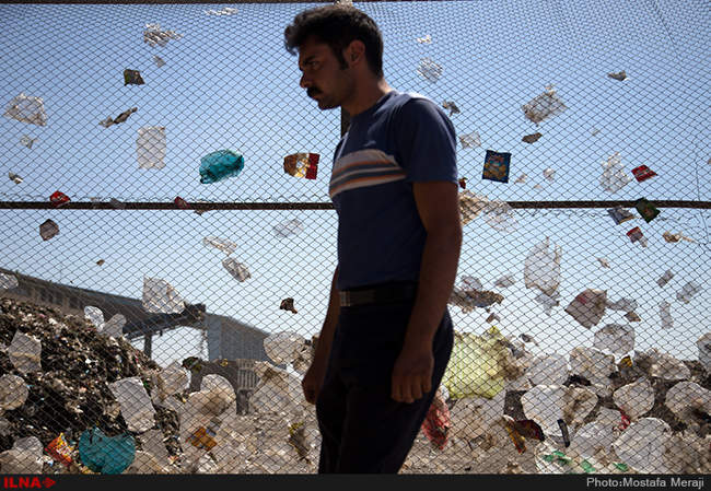 کارگاه پسماند زباله در قزوین