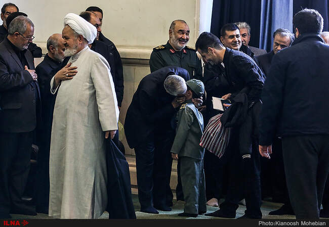 مراسم ترحیم پدر سردار سلیمانی