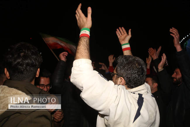 شادی مردم پس از صعود ایران به جام جهانی قطر