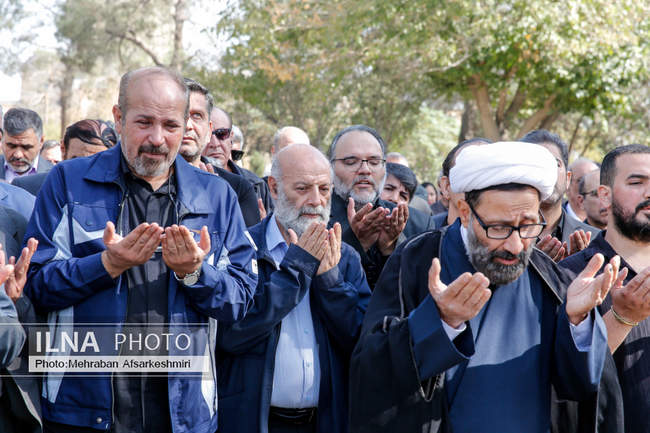 تشییع پیکر حسین حبیبی فعال پیشکسوت کارگری 