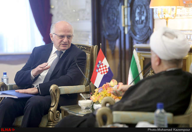 دیدار رئیس پارلمان کرواسی با آیت الله هاشمی رفسنجانی