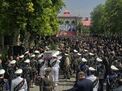 برگزاری مراسم بزرگداشت و تشییع پیکر امیرعبداللهیان در محوطه وزارت امور خارجه + فیلم و عکس