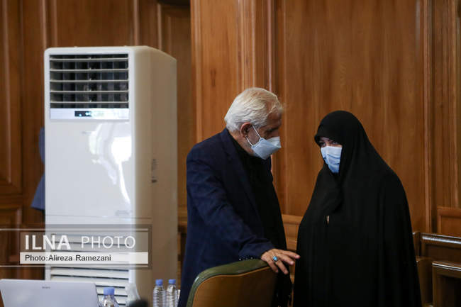 مراسم تودیع پیروز حناچی شهردار سابق تهران 